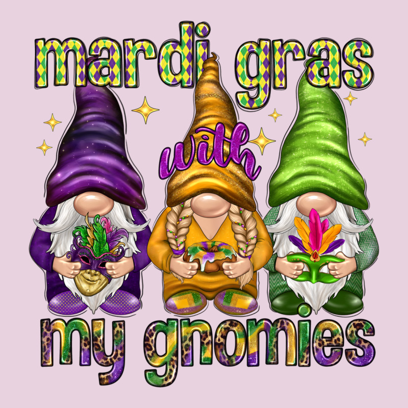 Mardi Gras With My Gnomes Ladies Tee by NancyCooperArtShop | Teevron