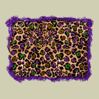 Mardi Gras Leopard Background Heavy Core Tee | Teevron