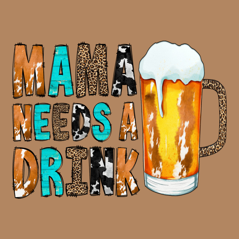 Mama Needs A Drink Long Sleeve Tee by CowCowDesign | Teevron