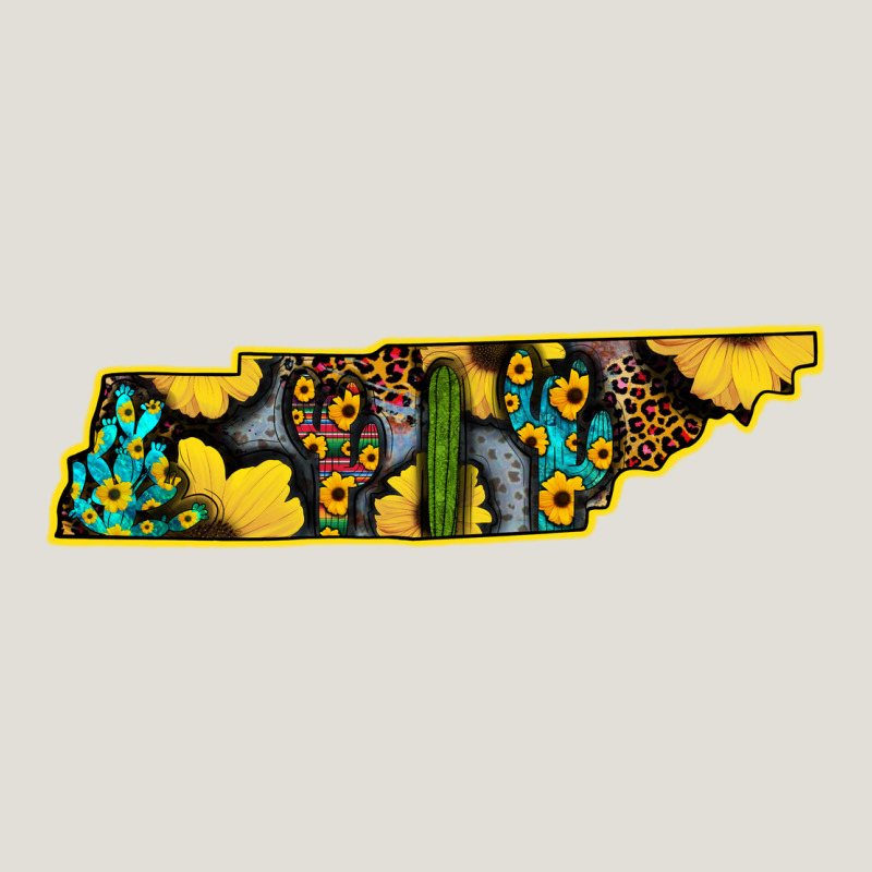 Western Tenessee Map Sunflower Pattern Heavy Core Tee by Bettercallsaul | Teevron