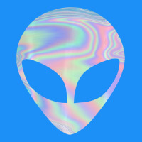 Alien Head Colorful Laser Ufo Sighting Believe Area 51 Classic Tee | Teevron