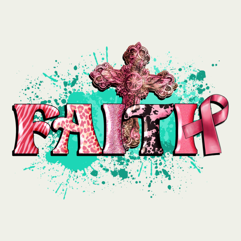 Faith Breast Cancer Urban Heavy Tee by CowGirlArtShop | Teevron