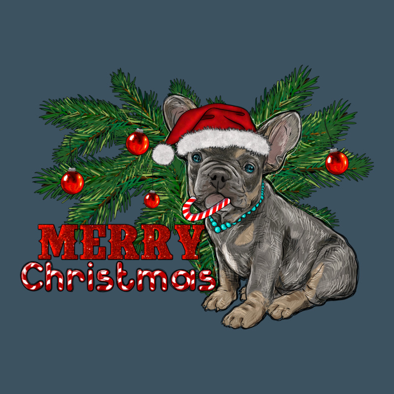 Merry Christmas French Bulldog Urban Heavy Tee by RanaPortraitStore | Teevron