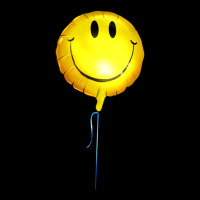 Balloon Smile Zipper Hoodie | Teevron