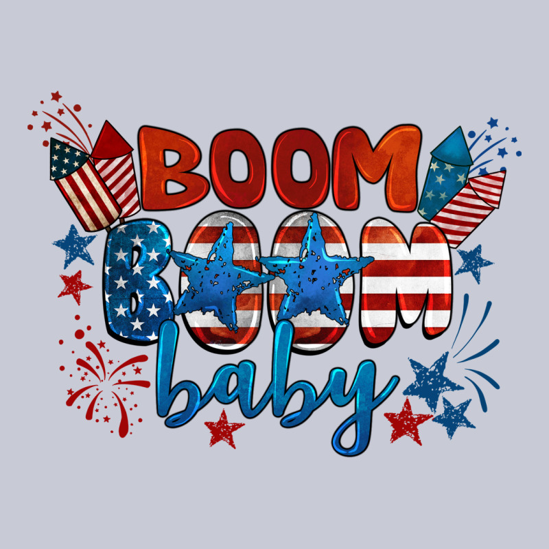Boom Boom Baby 4th Of July Heavyweight Hoodie by BarkalooDesign | Teevron