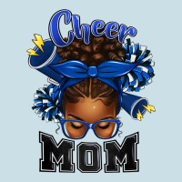 Cheer Mom Afro Messy Bun Ladies Tee | Teevron