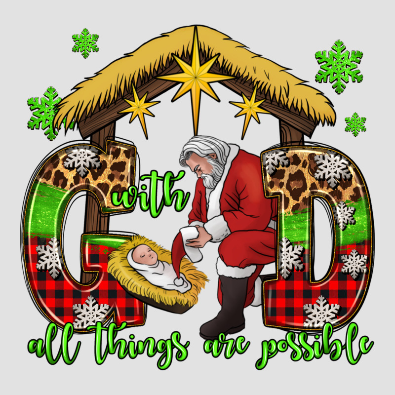 With God All Things Are Possible Santa Baby Jesus Premium Hoodie by Jasminsmagicworld | Teevron
