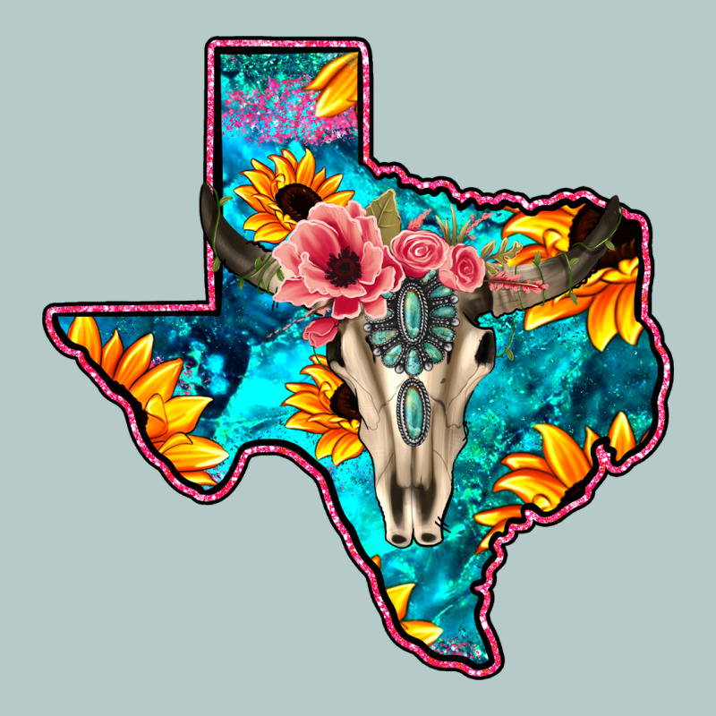 Western Sunflower, Rose, Gemstsone, Turquoise Bull Skull Heavy Core Tee by Bettercallsaul | Teevron