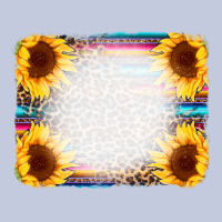 Serape Bleached Sunflowers Leopard Background Long Sleeve Tee | Teevron