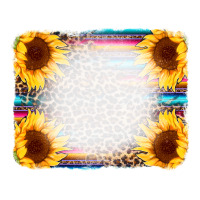 Serape Bleached Sunflowers Leopard Background | Teevron