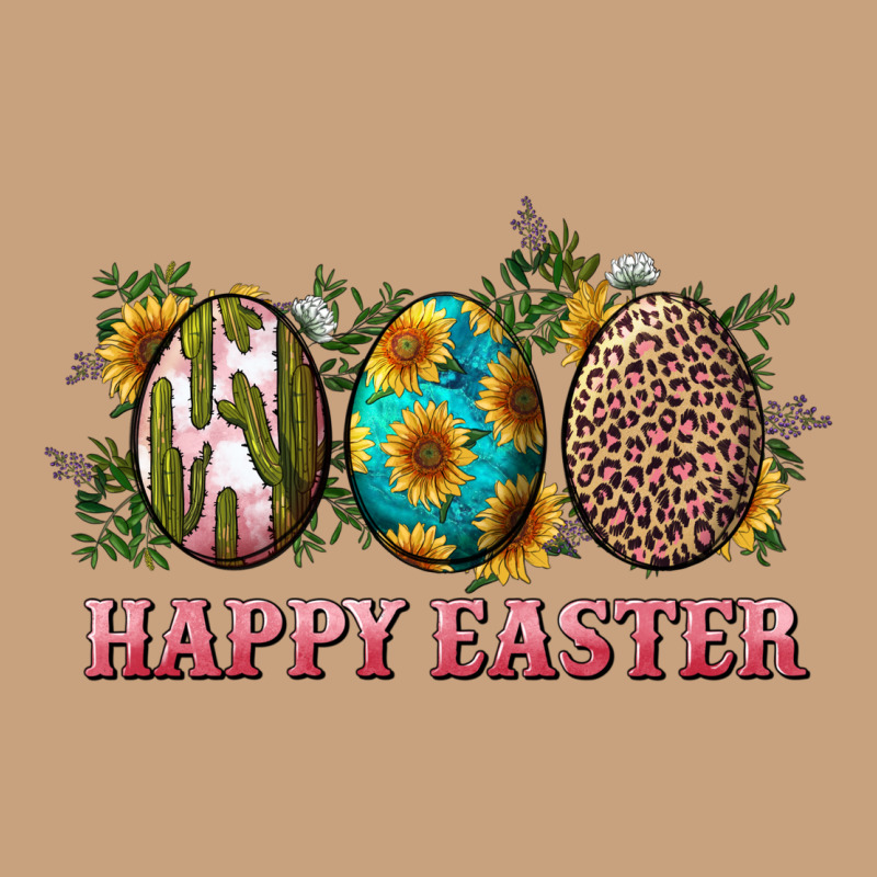 Happy Easter With Western Eggs And Sunflowers Vintage Tee by RanaPortraitStore | Teevron