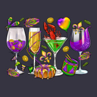 Mardi Gras Wine Glasses Vintage Hoodie | Teevron