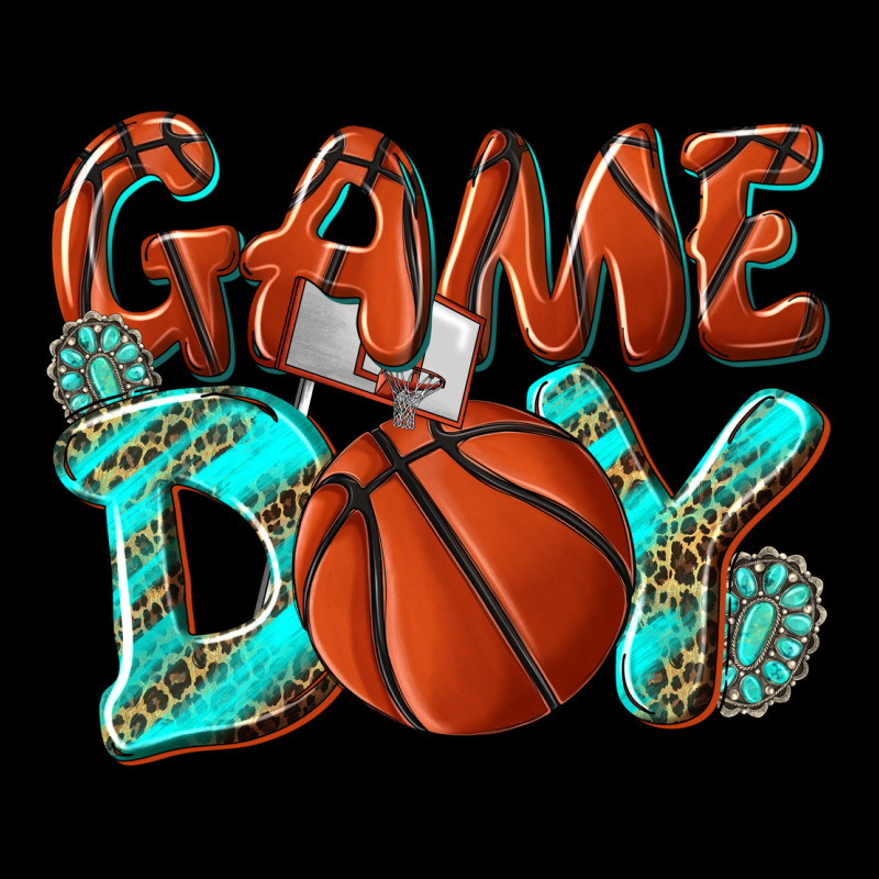 Game Day Leopard Basketball Ladies Tee by NancyCooperArtShop | Teevron