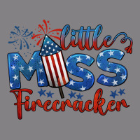 Little Miss Firecracker 4th Of July Heavyweight Hoodie | Teevron