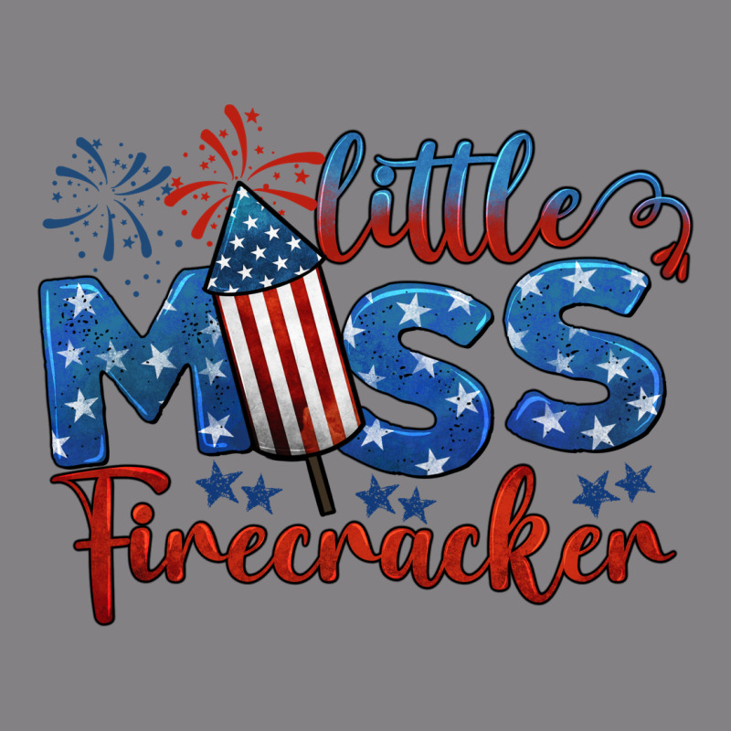 Little Miss Firecracker 4th Of July Heavyweight Hoodie by BarkalooDesign | Teevron