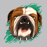 Bulldog Green Glitter Long Sleeve Tee | Teevron