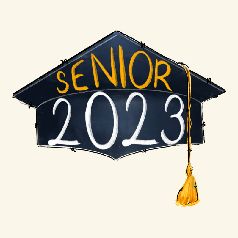 Senior 2023 Graduation Png Sublimation Design Down Premium Hoodie by RanaPortraitStore | Teevron