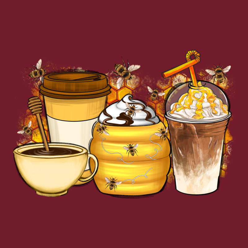 Bee Honey Coffee Cups Zipper Hoodie by Artiststas | Teevron