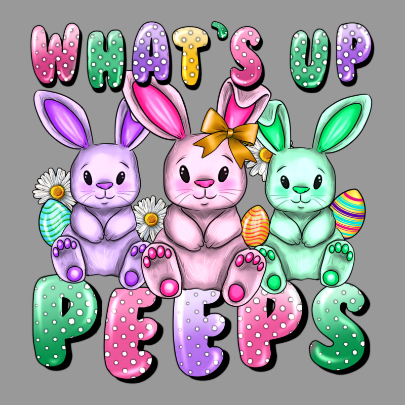 What's Up Peeps Easter Bunnies Easter Day Vintage Hoodie by CowGirlArtShop | Teevron