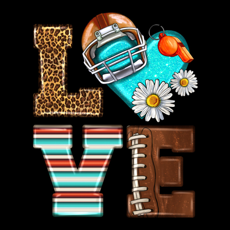 American Football Love And Helmet Ladies Tee by NancyCooperArtShop | Teevron