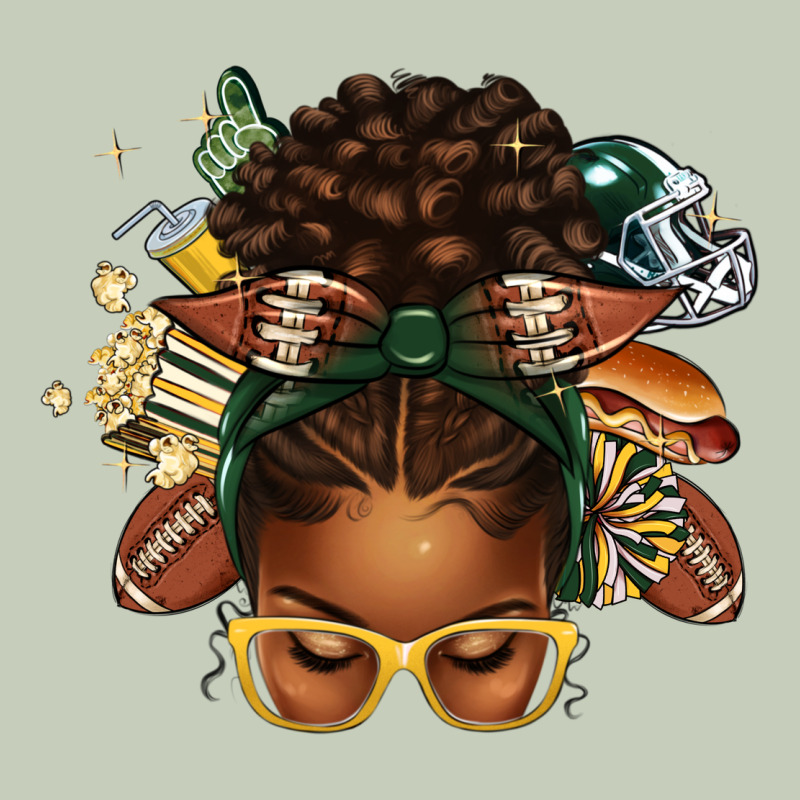 American Football Afro Messy Bun Classic Tee by texasbilliewilder | Teevron