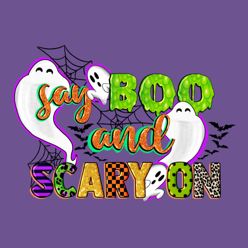 Say Boo And Scary On Vintage Tee by CowGirlArtShop | Teevron