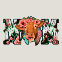 Cowhide Floral Feather Cow Mom Heavy Core Tee | Teevron