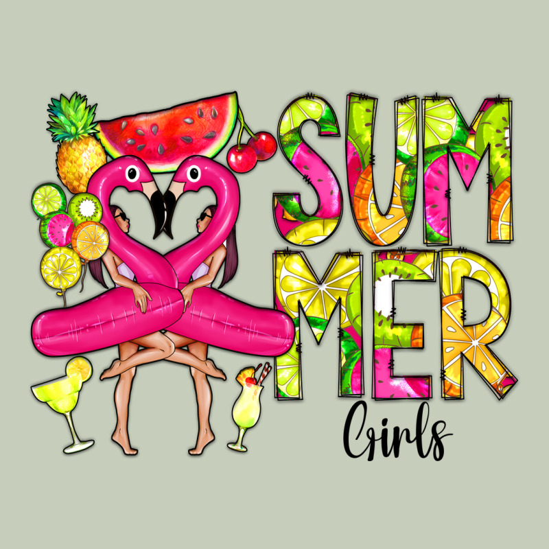 Summer Girls Flamingo Long Sleeve Tee by CowCowDesign | Teevron