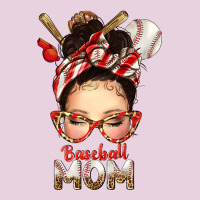 Baseball Mom Messy Bun Ladies Tee | Teevron