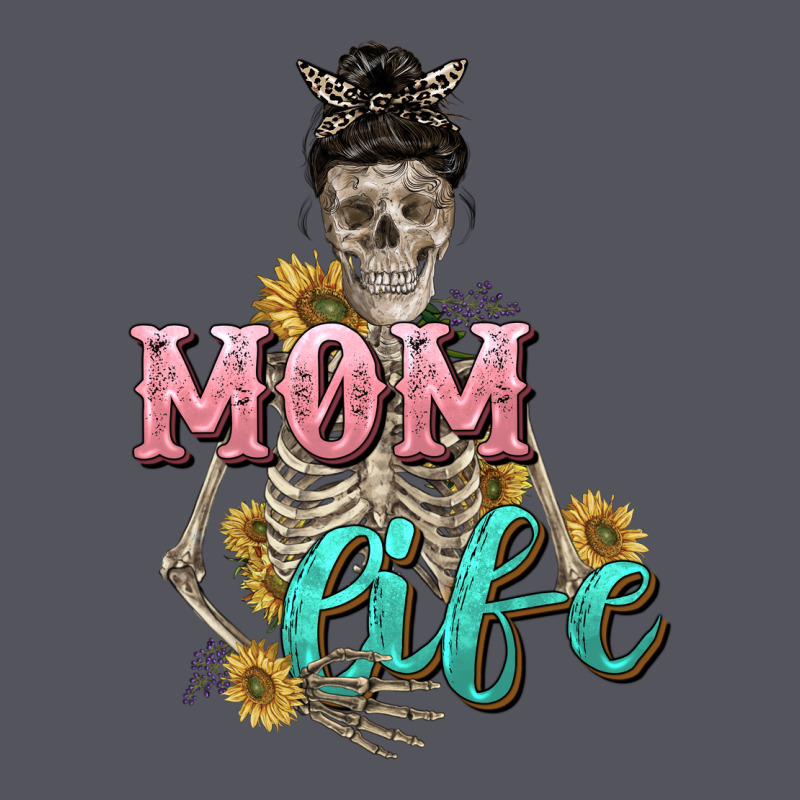 Mom Life With Skull Mother's Day Vintage Hoodie by CowGirlArtShop | Teevron