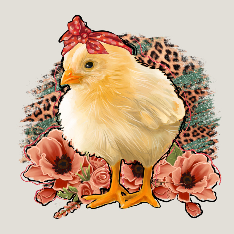 Chick With Flowers Leopard Background Heavy Core Tee by Bettercallsaul | Teevron