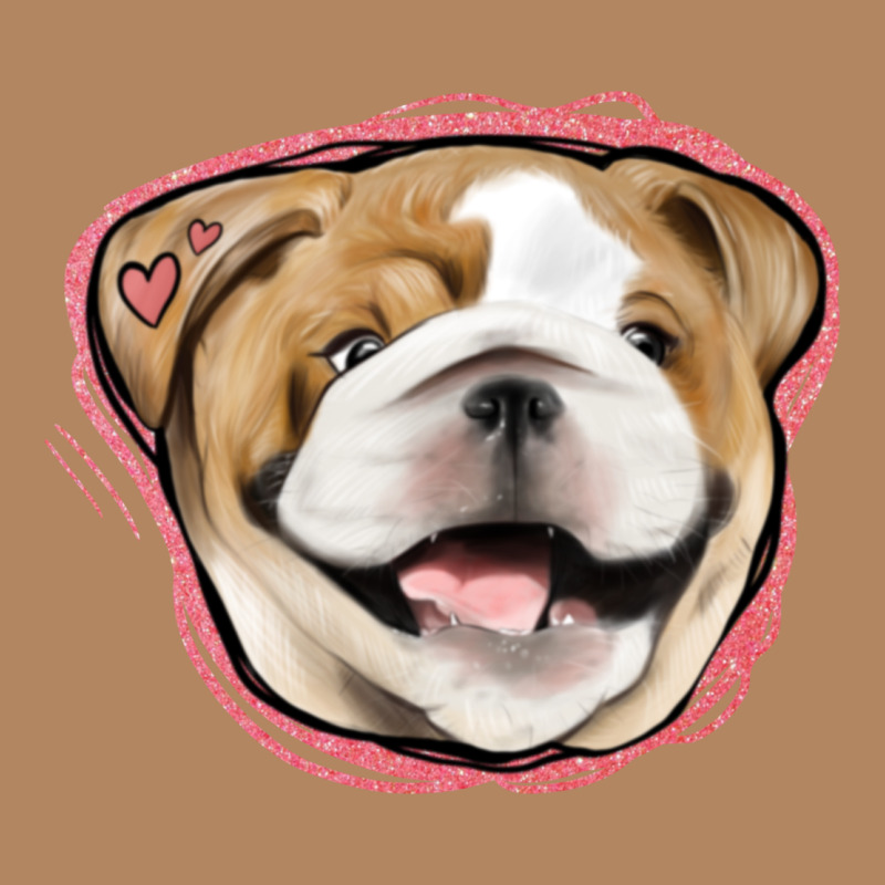 Bulldog Pink Glitter Long Sleeve Tee by Jasminsmagicworld | Teevron