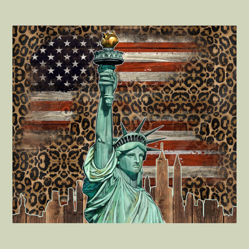 Statue Of Liberty Tumbler Heavyweight Hoodie by BarkalooDesign | Teevron