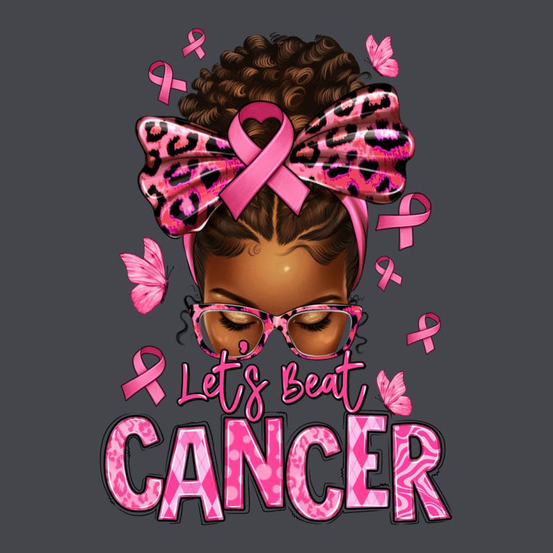 Lets Beat Cancer Afro Messy Bun Classic Tee by texasbilliewilder | Teevron