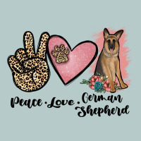 Peace Love German Shepherd Heavy Core Tee | Teevron