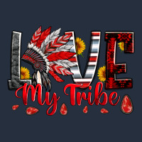 Red Black Grey White Love My Tribe Indian Headdres Zipper Hoodie | Teevron
