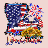 4th Of July  Louisiana Map Premium Sweatshirt | Teevron