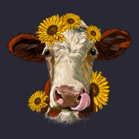 Hereford Cattle Sunflowers Heifer Vintage Tee | Teevron