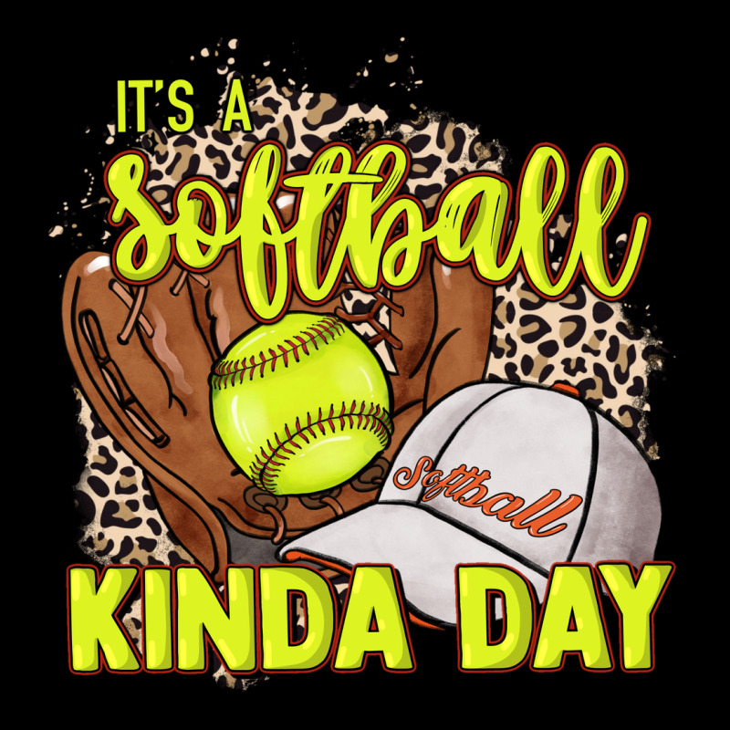 It's A Softball Kinda Day Leopard Ladies Tee by NancyCooperArtShop | Teevron