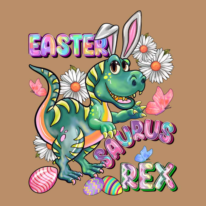 Easter Saurus Rex Easter Day Vintage Hoodie by CowGirlArtShop | Teevron