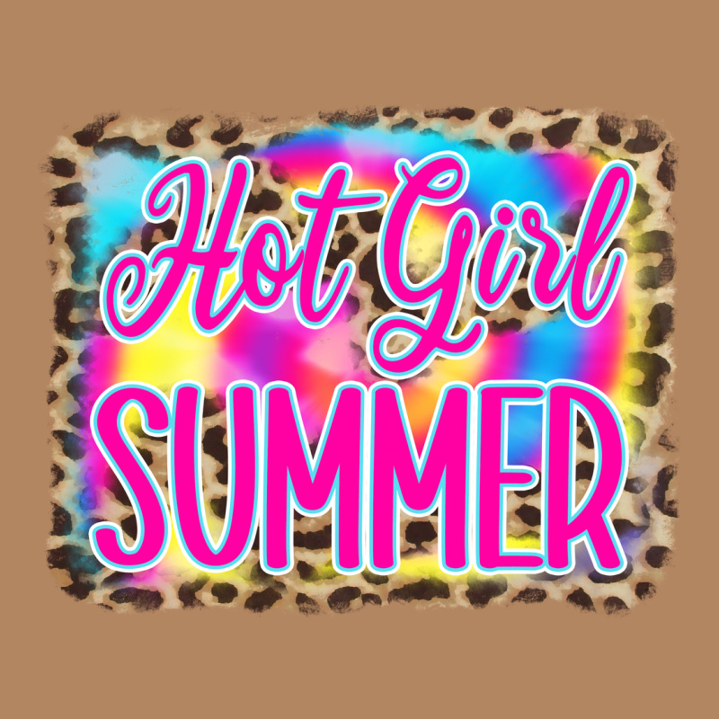 Hot Girl Summer Tie Dye Leopard Long Sleeve Tee by CowCowDesign | Teevron