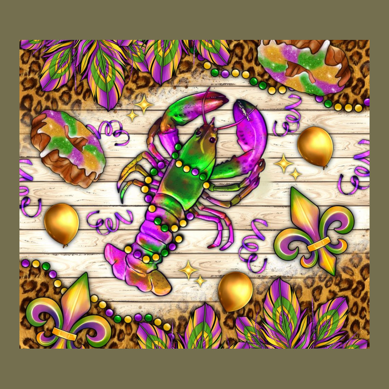 Mardi Gras With Crab Tumbler Vintage Hoodie by HowdyJamesFarm | Teevron
