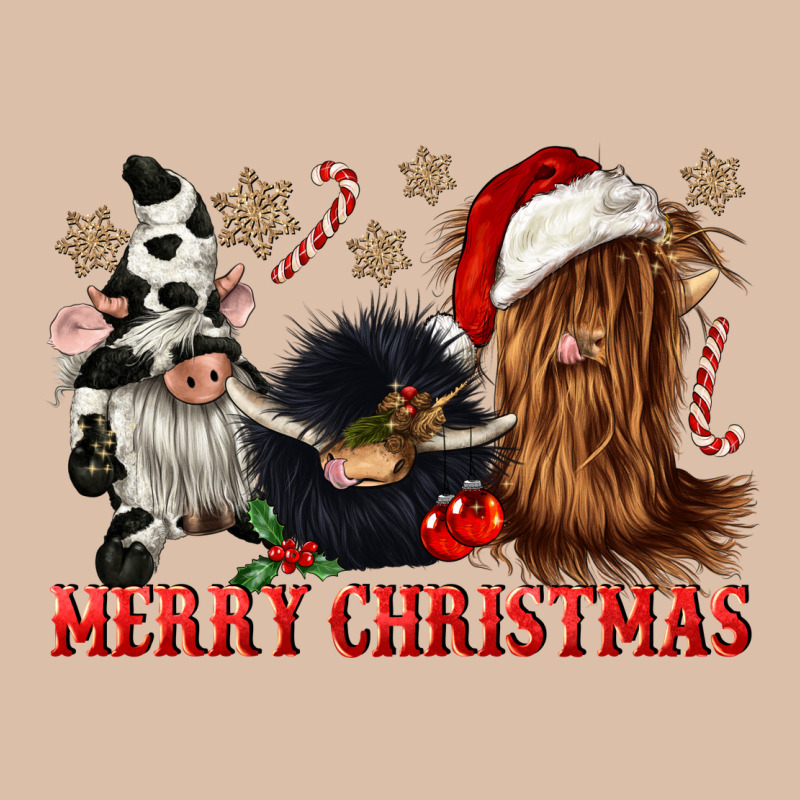 Merry Christmas Heifer Cow Gnomies Urban Heavy Tee by CowGirlArtShop | Teevron