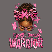 Brest Cancer Warrior Afro Messy Bun Classic Tee | Teevron