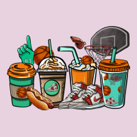 Basketball Coffee Cups Ladies Tee | Teevron