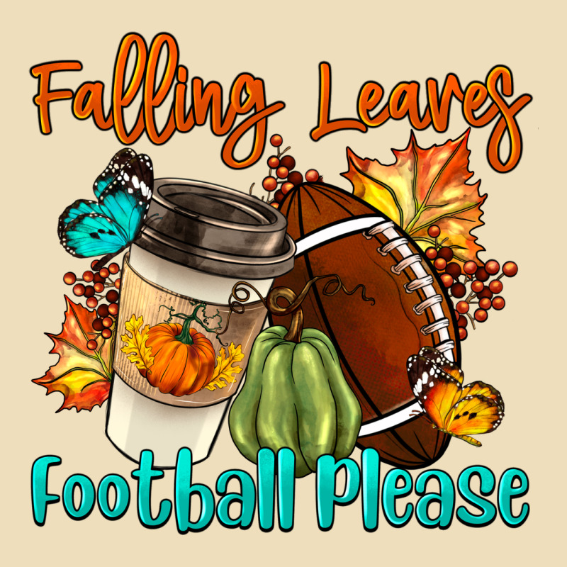 Falling Leaves Football Please Premium Hoodie by LillyAllenDesigns | Teevron