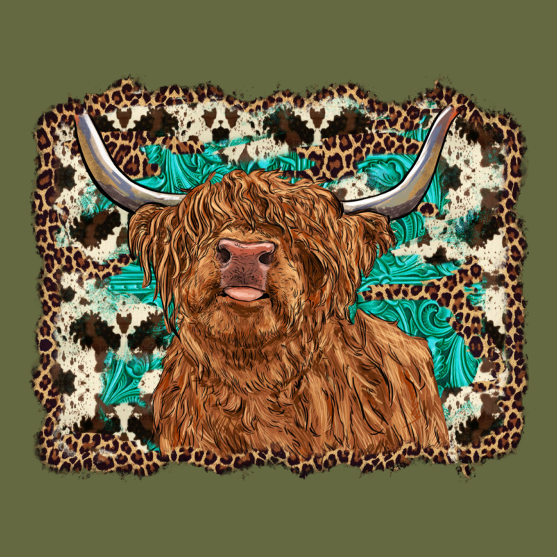 Highland Cow Western Background Long Sleeve Tee by RanaPortraitStore | Teevron