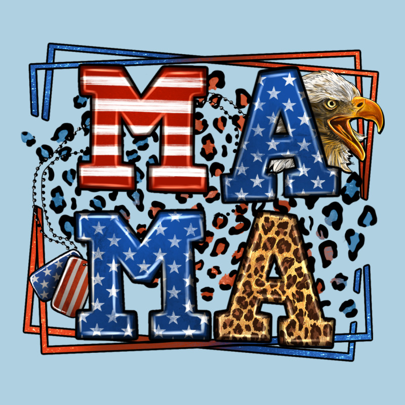 Army Veteran Mama Leopard Frame 4th Of July Premium Hoodie by LillyAllenDesigns | Teevron