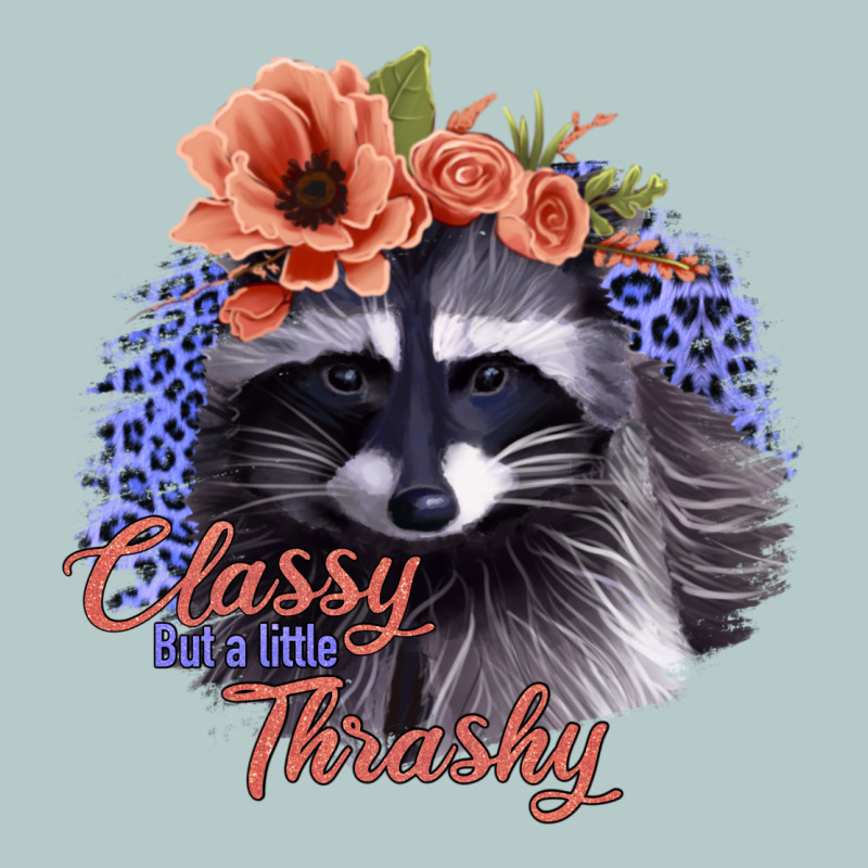 Classy But A Little Thrashy Raccoon With Flowers Heavy Core Tee by Bettercallsaul | Teevron