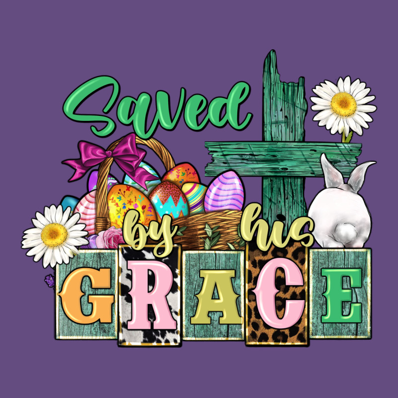 Saved By His Grace Easter Vintage Hoodie by CowGirlArtShop | Teevron